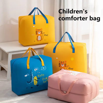 Baby Dinosaur Cloth Organizer And Storage Handbag Portable | only blue color available.