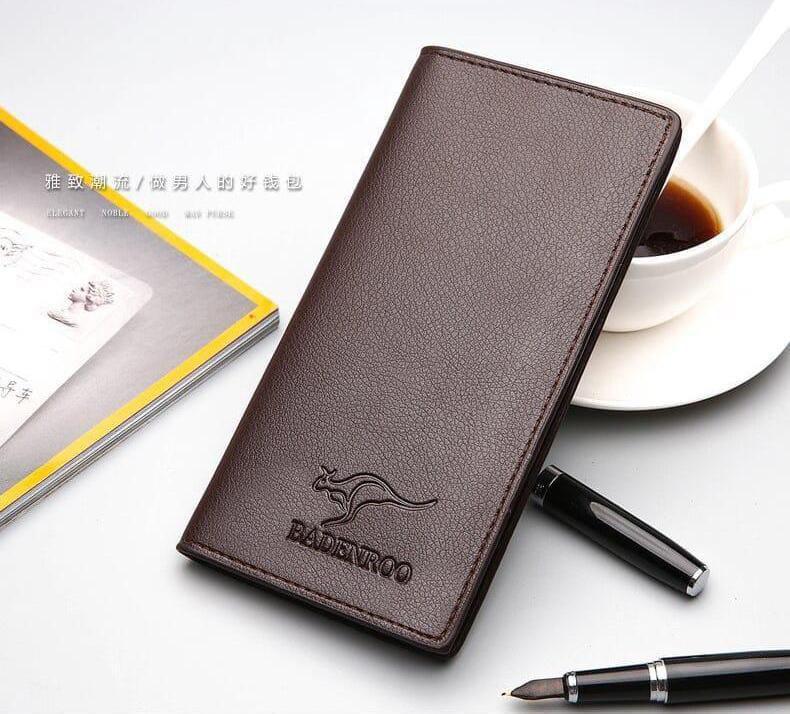 Kangro Ultra Slim Long Purse Wallet For Men With Stylish Design Durable Leather Easy Carrying And Everyday Use