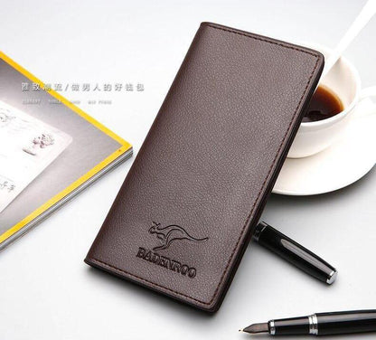 Kangro Ultra Slim Long Purse Wallet For Men With Stylish Design Durable Leather Easy Carrying And Everyday Use